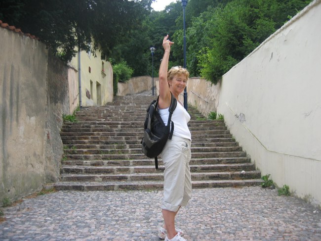 After at least some hundred stairs like this....
