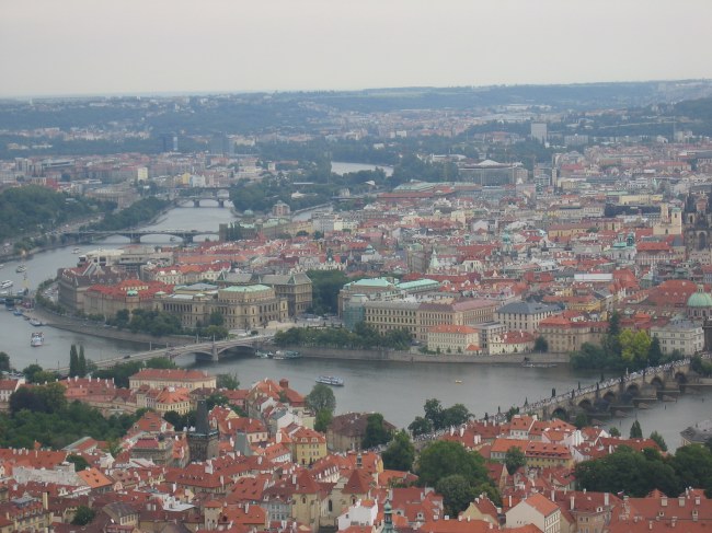 ...we had a fantastic view over Prag