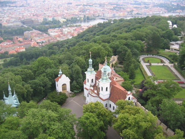 Church at the foot of the mini Eifel-tower.