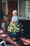 Bestefar og Kjetil - sommeren 2002.
Grandpa and Kjetil - summer 2002.